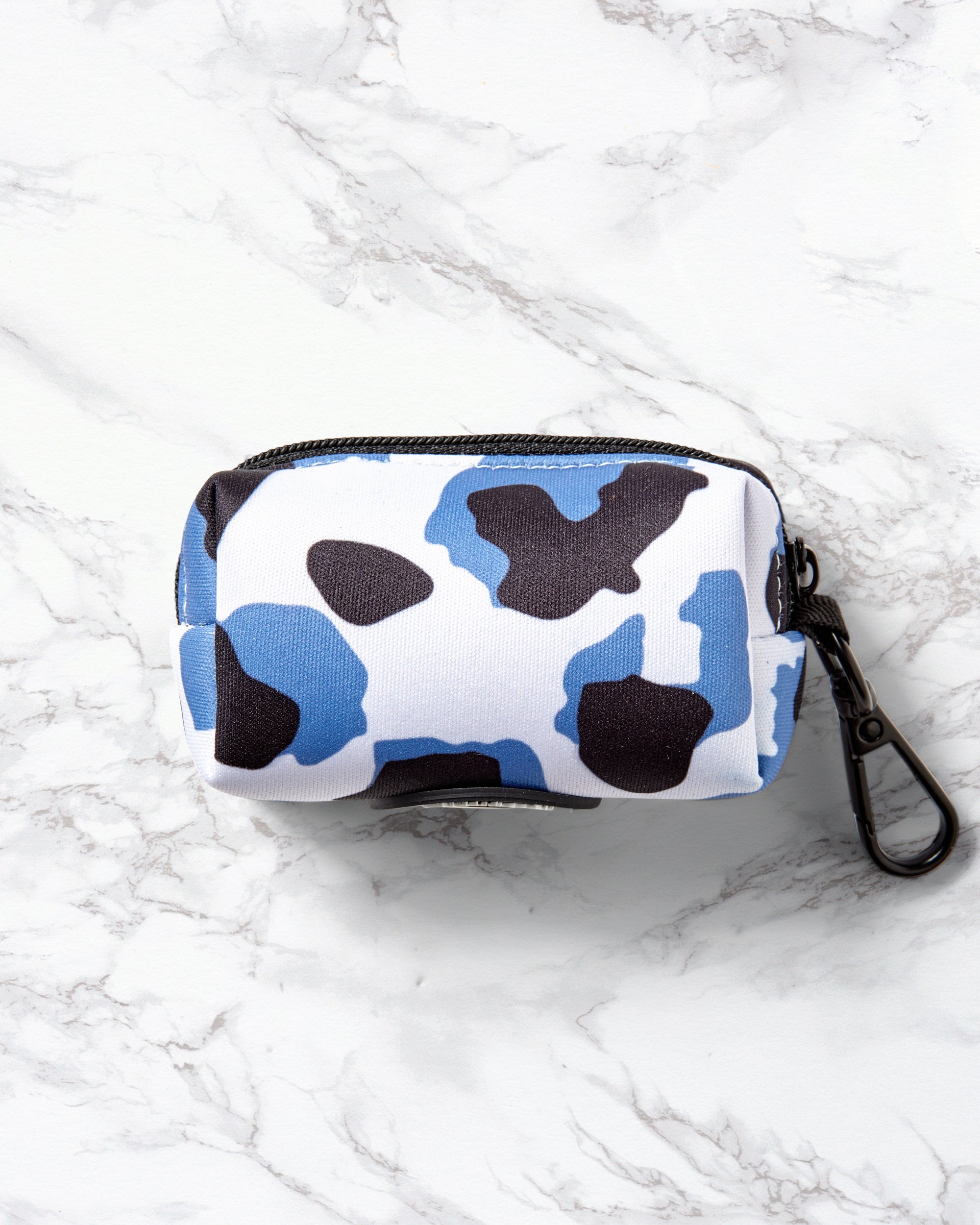 Blue Leopard Print - Dog Poo Bag Holder