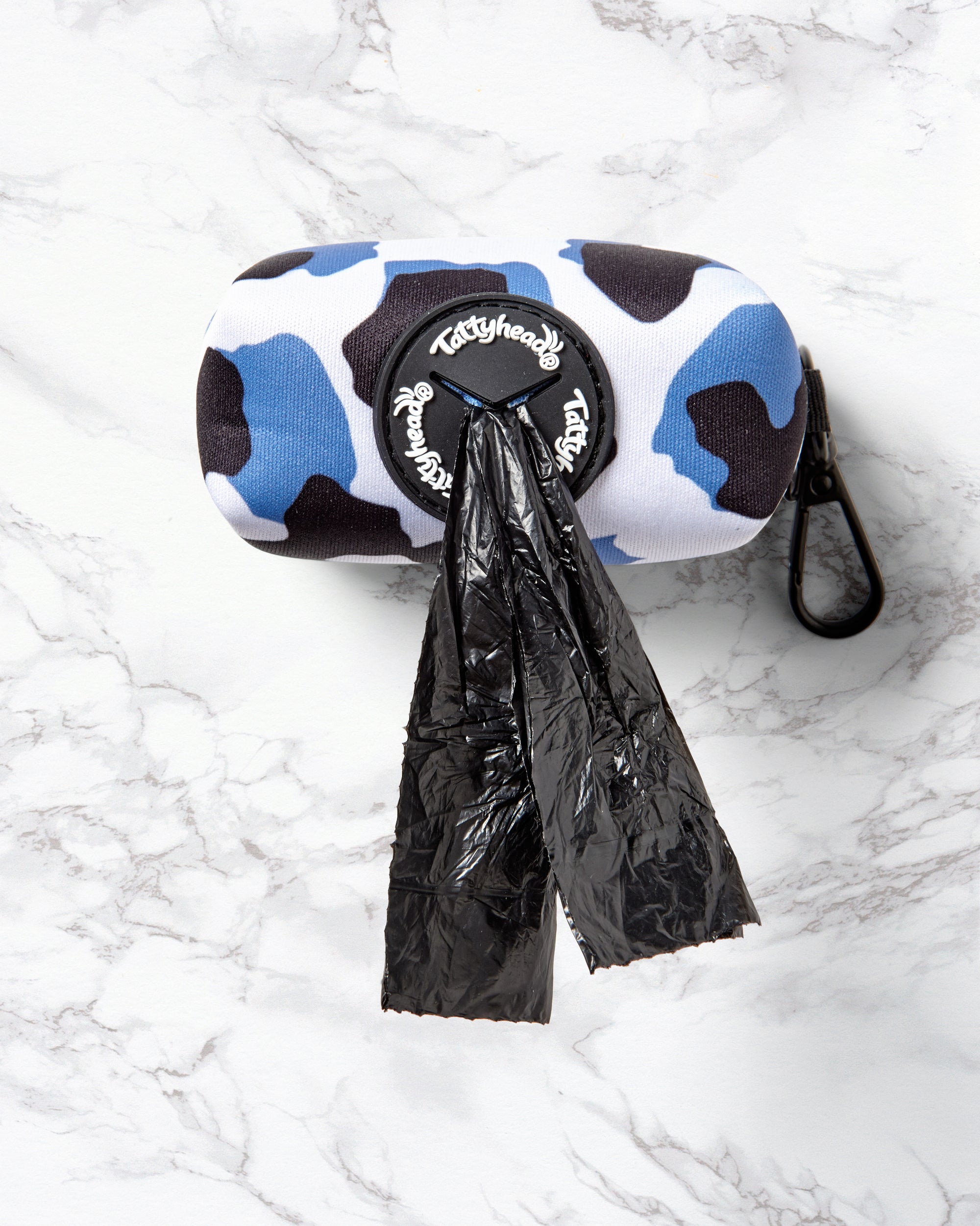 Blue Leopard Print - Dog Poo Bag Holder