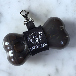 Grey Tatty Head Dog Treat Dispenser and Recall Training Aid front view