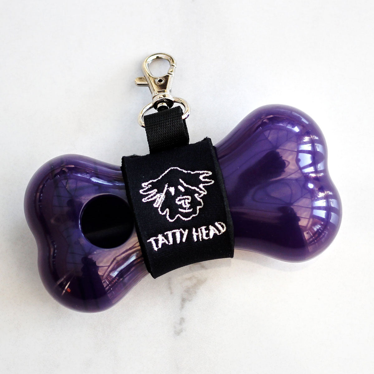 Mulberry Purple Tatty Head Dog Treat Dispenser and Recall Training Aid front view