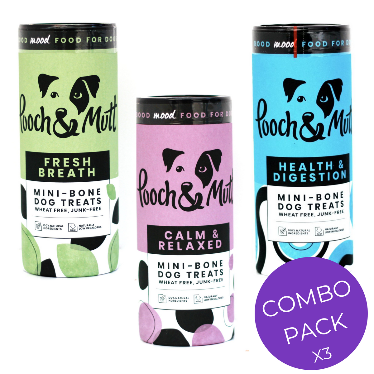 Pooch and mutt multipack with three flavours