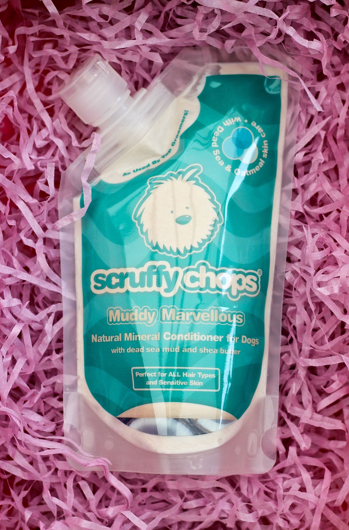 Scruffy chops muddy marvellous natural dog conditioner